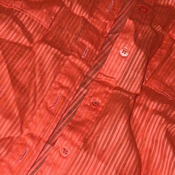 Peach button up top - Picture 6 of 8